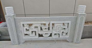 延安芝麻白河道栏杆 桥栏杆