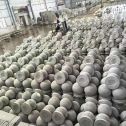 延安芝麻白圆球 石球 挡车球