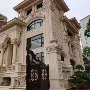 延安黄金麻别墅外墙异形定制