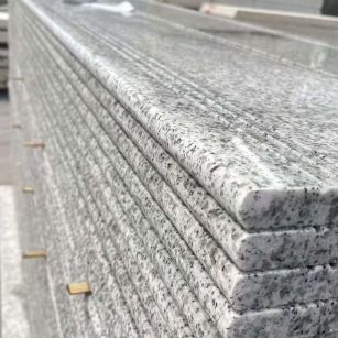 延安芝麻白楼梯踏步 花岗岩楼梯板材