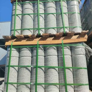 延安挡车柱芝麻白 挡车石