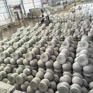 延安芝麻白圆球 石球 挡车球