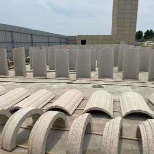 延安黄金麻别墅柱皮 异形 线条定制