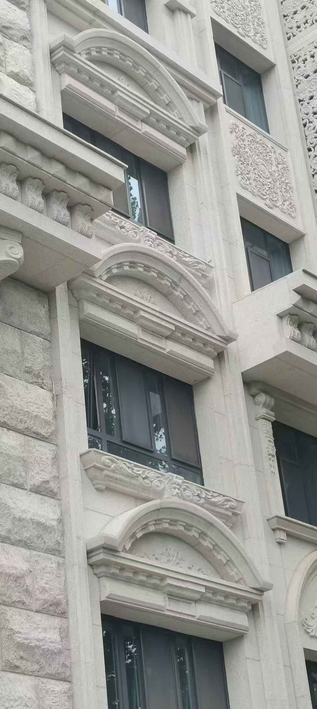 延安芝麻白异形 石材异形定制