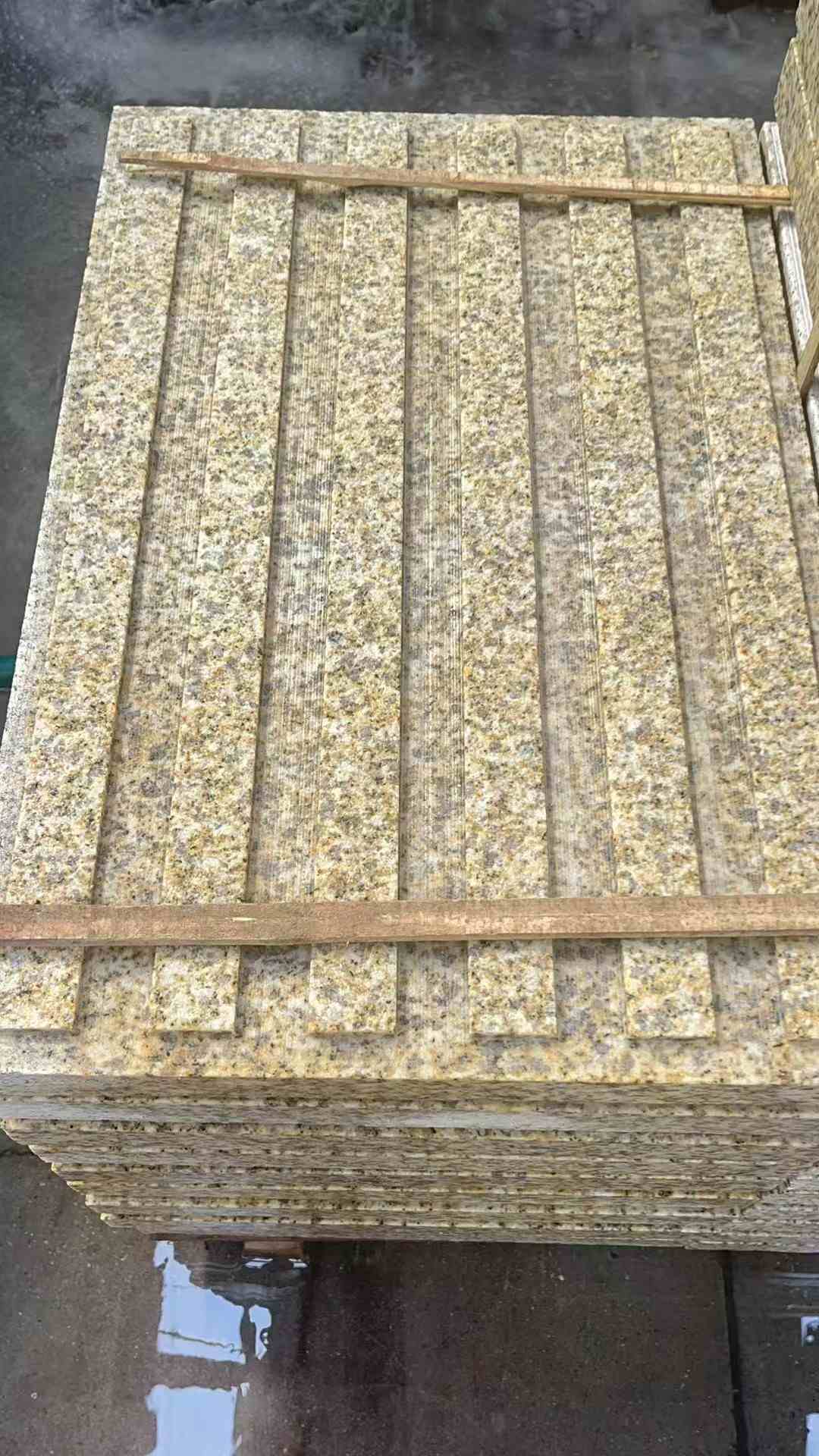 延安黄金麻盲道 石材盲道