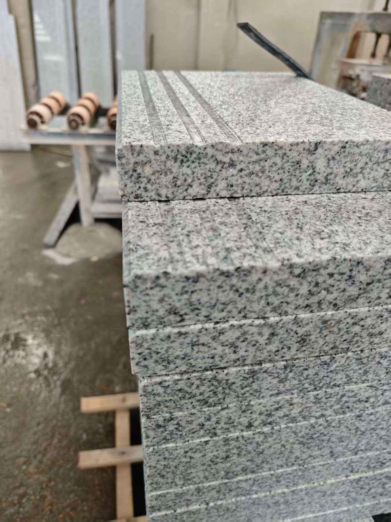 延安芝麻白楼梯踏步