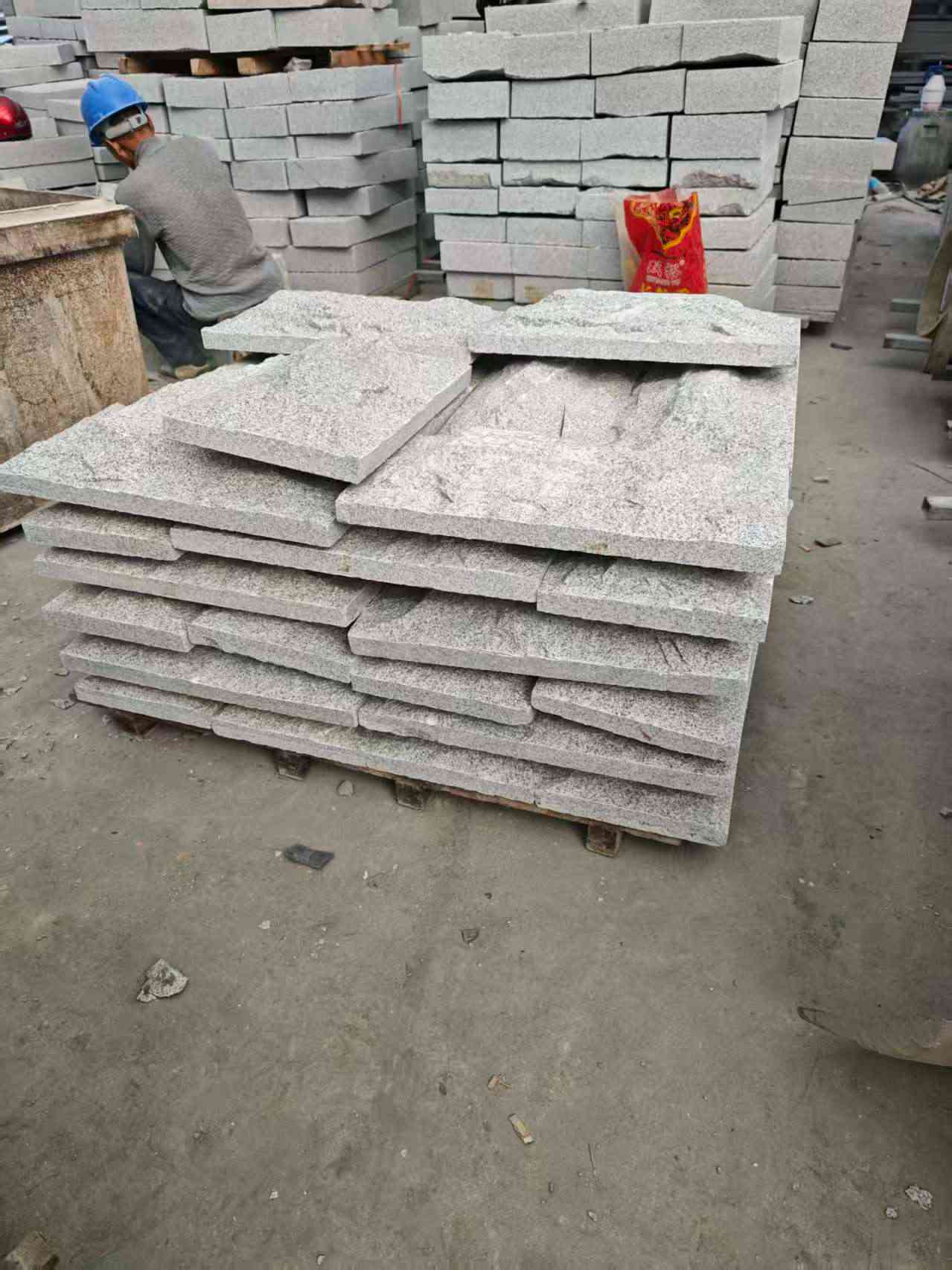 延安芝麻白蘑菇石，自然面