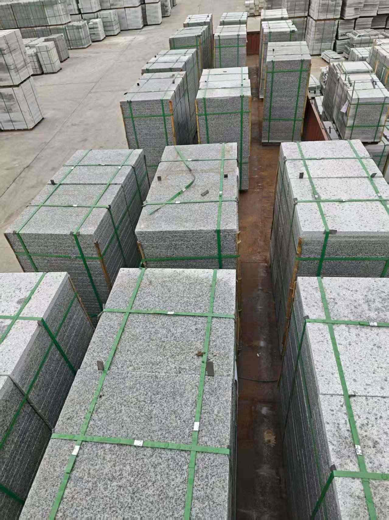 延安芝麻白地铺板  地铺石